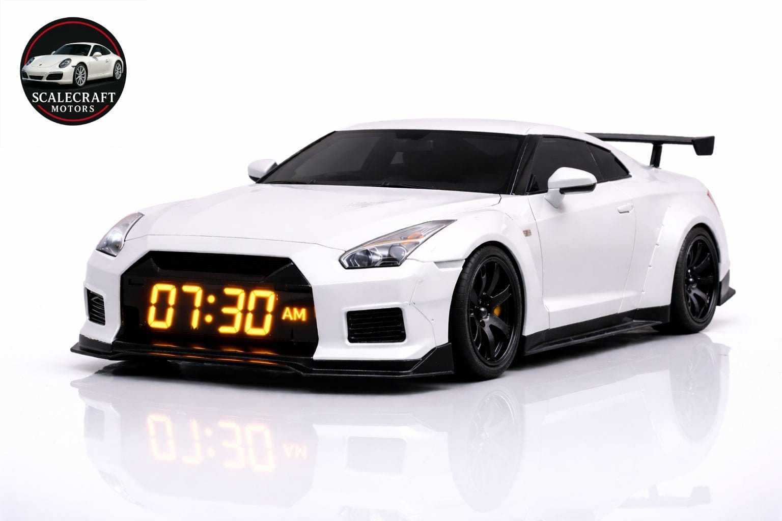 Despertador Coche Deportivo con LED – Reloj Digital en Forma de Automóvil Premium - Modelo a Escala - ScaleCraft Motors
