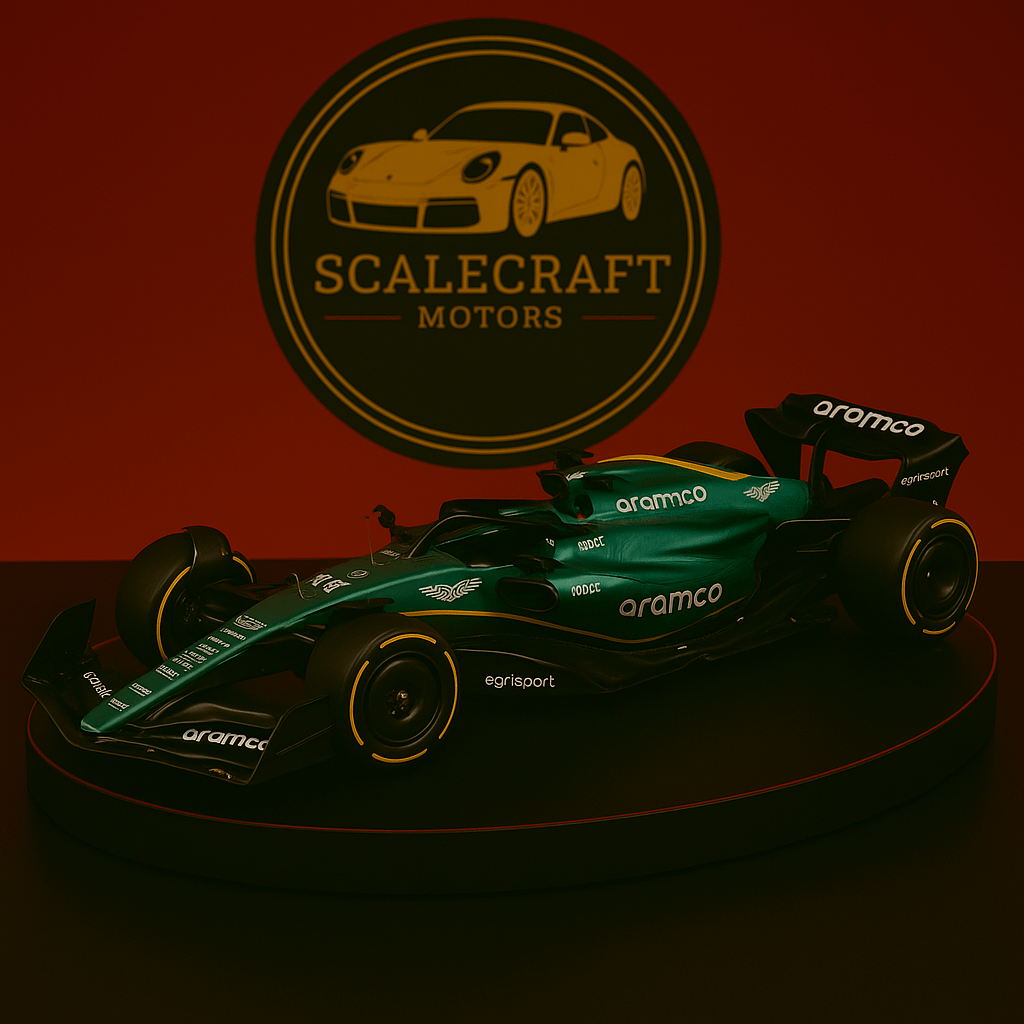 Fórmula 1 Aston Martin Fernando Alonso 2023 - Modelo a Escala - ScaleCraft Motors