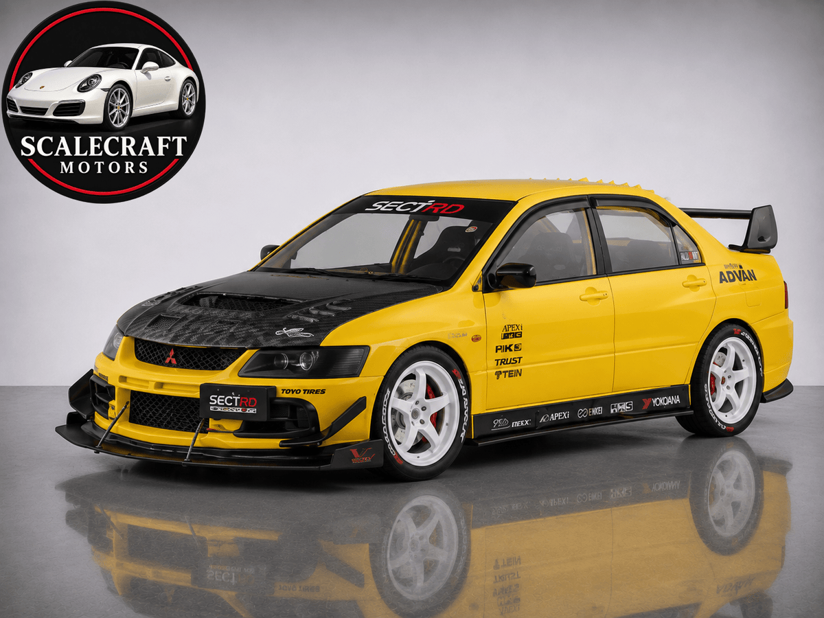 Mitsubishi EVO9 1:24 - Modelo a Escala - Modelo a Escala - ScaleCraft Motors