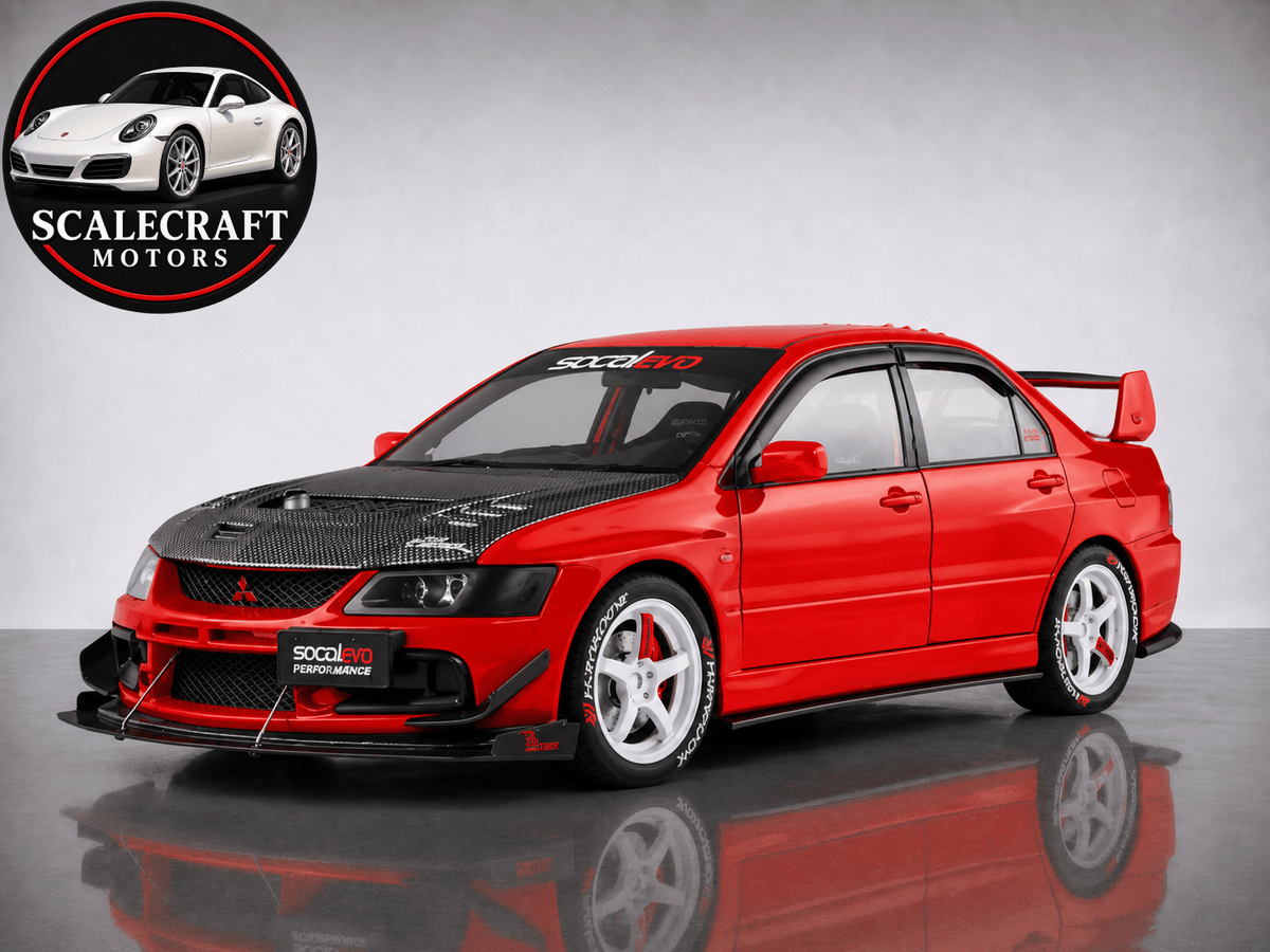 Mitsubishi EVO9 1:24 - Modelo a Escala - Modelo a Escala - ScaleCraft Motors
