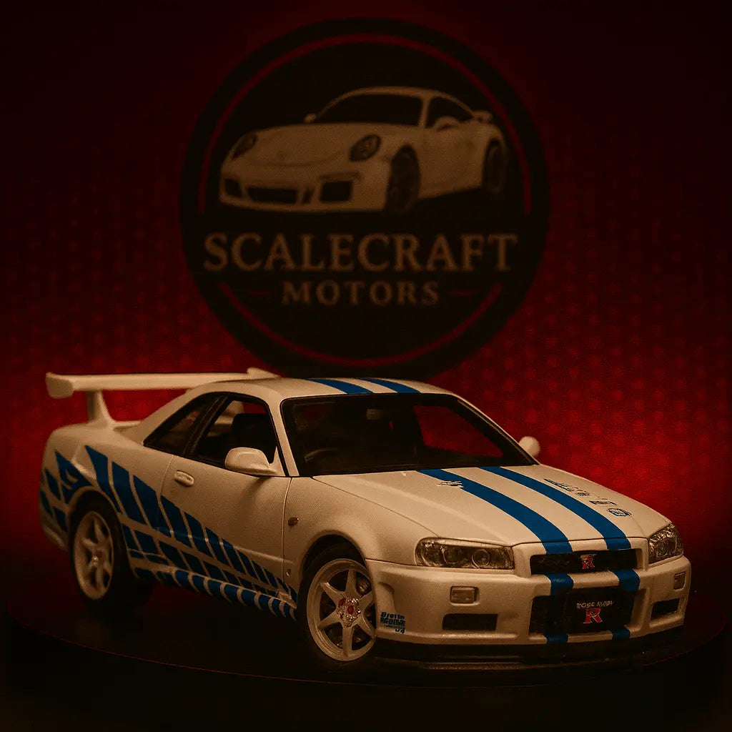 Nissan Skyline GTR R34 - Modelo a Escala - ScaleCraft Motors