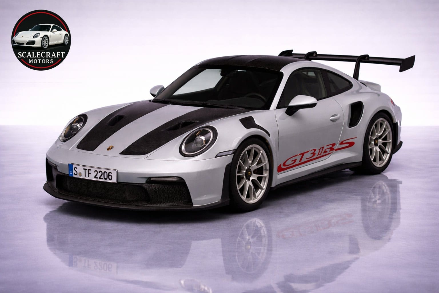 Porsche 911 GT3 RS 1:36 - Modelo a Escala - ScaleCraft Motors