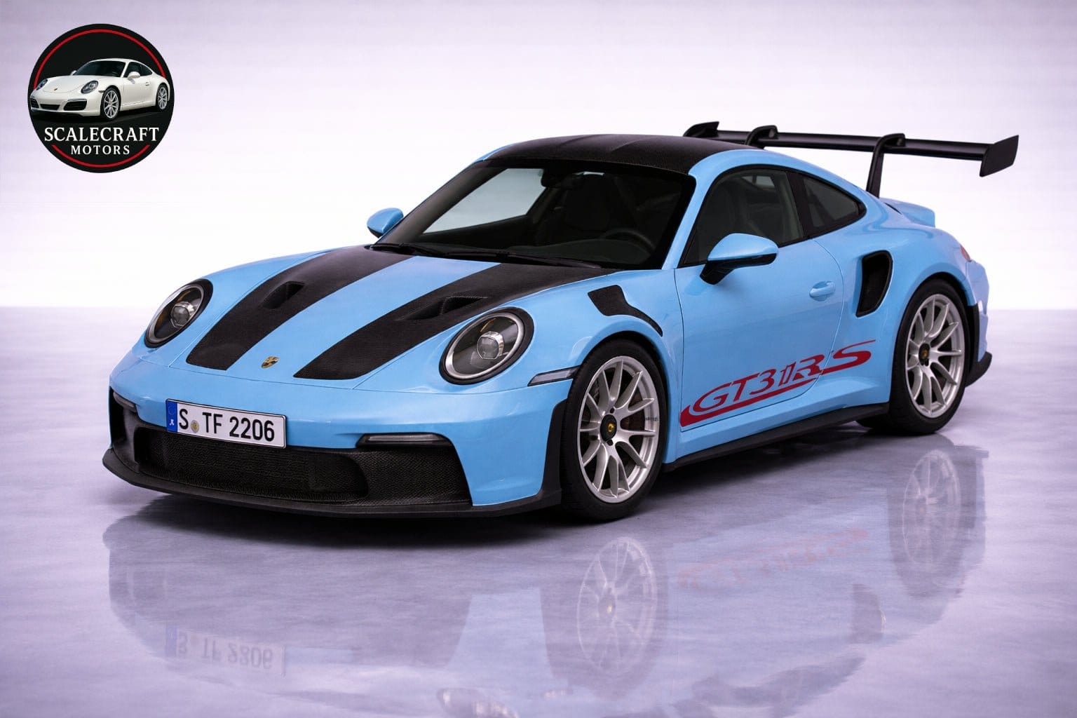 Porsche 911 GT3 RS 1:36 - Modelo a Escala - ScaleCraft Motors